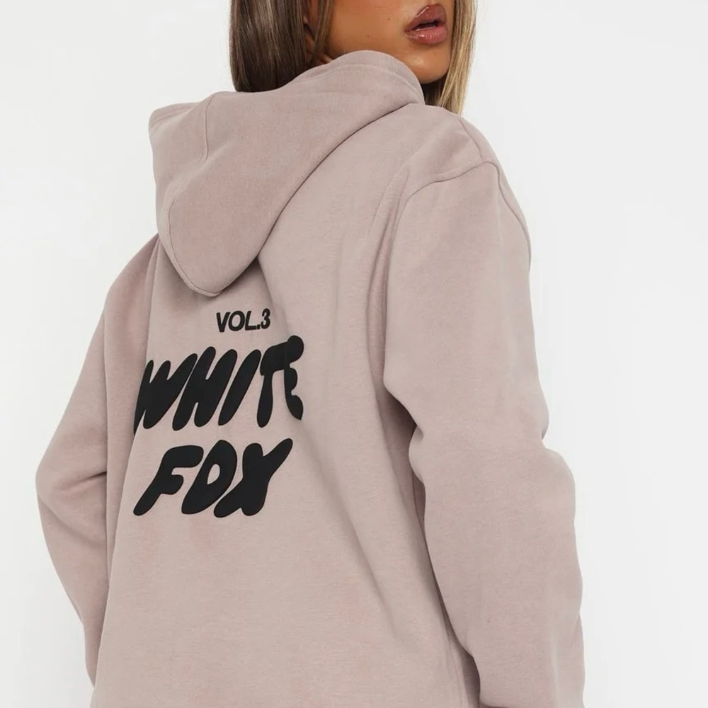 White fox hoodie size L/XL
